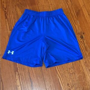 #8 Youth Medium Under Armour Blue Athletic Shorts basketball girls boys